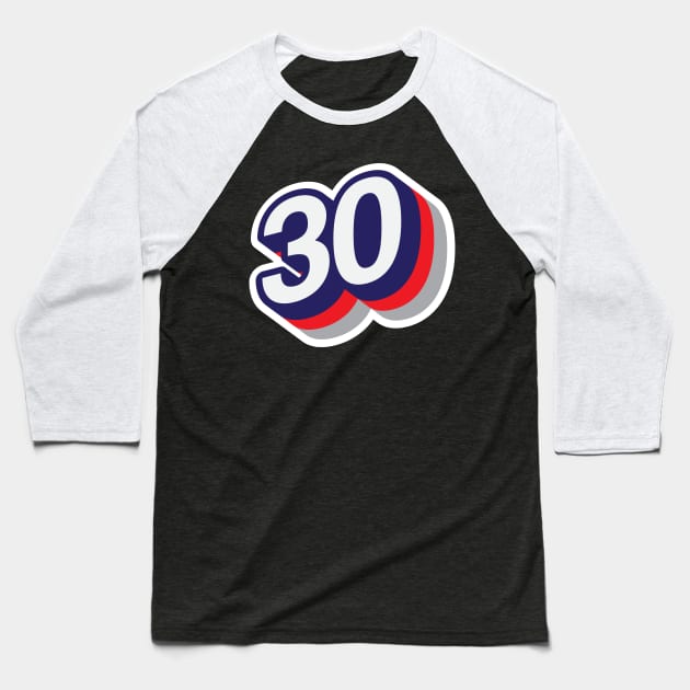 30 Baseball T-Shirt by MplusC